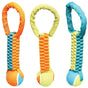 Chomper WB15525 Dog Toy, Braided Tennis Ball Tug Toy, Nylon