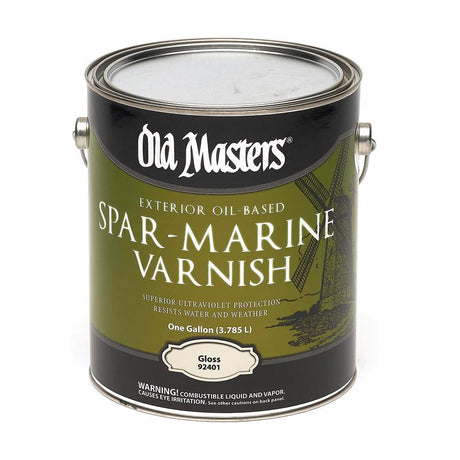 Old Masters Gloss Clear Oil-Based Marine Spar Varnish 1 gal, Pack of 2