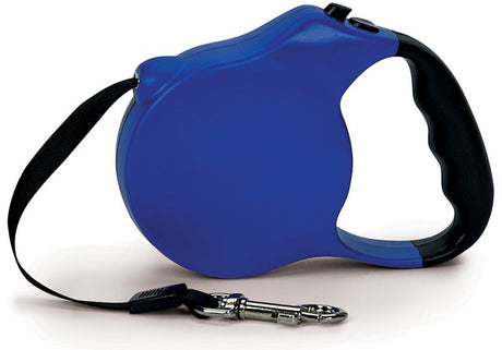 Casual Canine 11611 12 19 Belted Retractable Lead, 12 ft L, Blue, Snap Hook