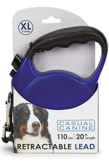 Casual Canine 11613 20 19 Belt Retractable Lead, 20 ft L, Blue, Fastening Method: Snap Hook, XL Breed