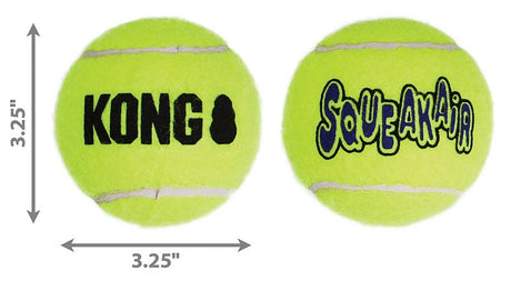 Kong SqueakAir AST2 Dog Toy, M, Squeaker, Ball, Yellow