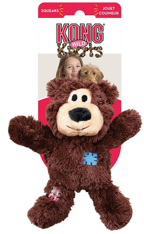 Kong Wild Knots NKR3 Dog Toy, S/M, Bear, Assorted