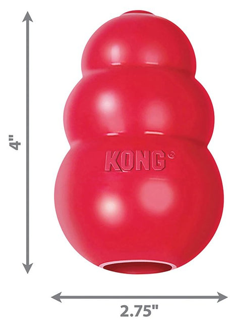 Kong Classic T1 Dog Toy, L, Rubber, Red