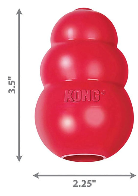 Kong Classic T2 Dog Toy, M, Rubber, Red