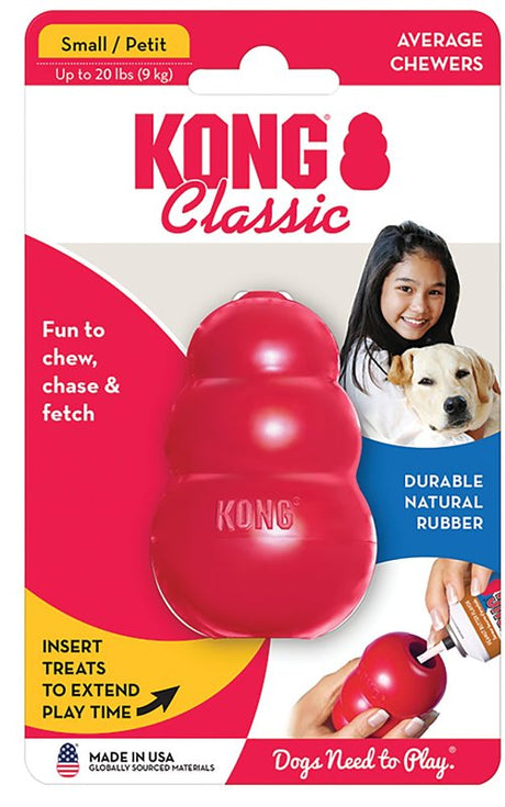 Kong Classic T3 Dog Toy, Small, Rubber, Red