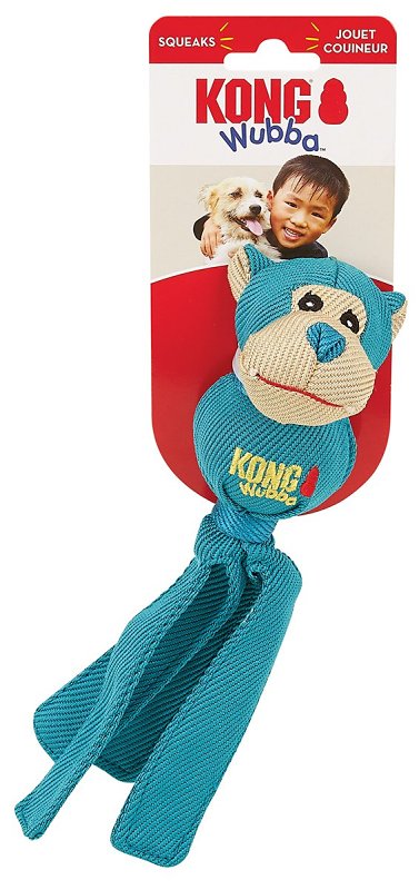 Kong Wubba WBF3 Dog Toy, Small, Fetch, Friends, Nylon, Assorted
