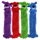 Boss Pet MP27483 Dog Toy, 12 in, Floppy Lightweight Loofa Dog, Assorted