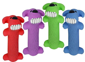 multipet Loofa Series 61035 Dog Toy, Plush, Latex, Assorted
