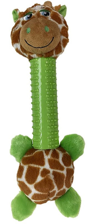 Pet Park Blvd US2207 11 Dog Toy, L in, Sillies Giraffe, Brown/Green