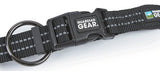 Guardian Gear ZA0006 16 30 Dog Collar, O-Ring Link, 16 to 30 in L Collar, Nylon, Jet Black