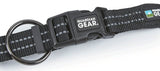Guardian Gear ZA0006 20 30 Dog Collar, O-Ring Link, 20 to 30 in L Collar, Nylon, Jet Black