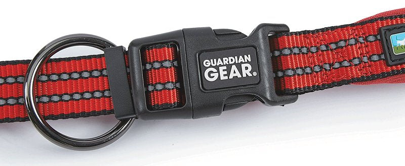 Guardian Gear ZA0006 20 83 Dog Collar, O-Ring Link, 20 to 83 in L Collar, Nylon, True Red