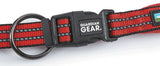 Guardian Gear ZA0006 20 83 Dog Collar, O-Ring Link, 20 to 83 in L Collar, Nylon, True Red