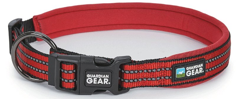 Guardian Gear ZA0006 20 83 Dog Collar, O-Ring Link, 20 to 83 in L Collar, Nylon, True Red