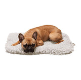Slumber Pet ZA427 17 55 Dog Mat, 17-3/4 in L, 11-3/4 in W, Acrylic/Polyester Sherpa Cover, Natural