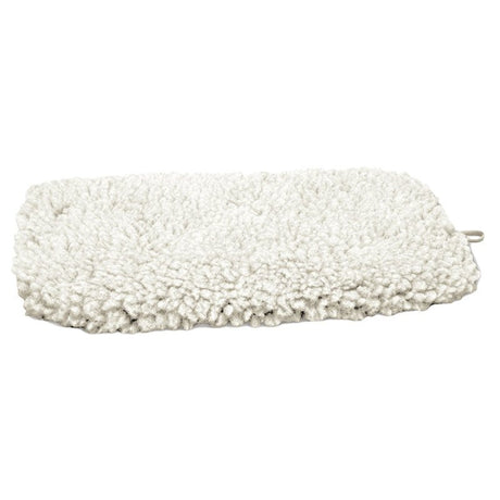 Slumber Pet ZA427 17 55 Dog Mat, 17-3/4 in L, 11-3/4 in W, Acrylic/Polyester Sherpa Cover, Natural