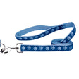 Casual Canine ZA8861 44 19 Two-Tone Pawprint Dog Lead, 4 ft L, 5/8 in W, Nylon Line, Blue, Fastening Method: Swivel Clip