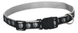 Casual Canine ZA8871 10 17 Dog Collar, 10 to 16 in L Collar, 5/8 in W Collar, Nylon, Black, Two Tone Paw Print