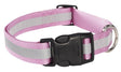 Guardian Gear ZA984 10 75 Dog Collar, 10 to 16 in L Collar, 5/8 in W Collar, Nylon, Pink, Reflective Taping