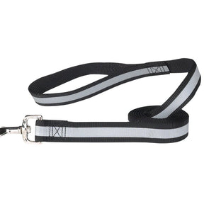 Guardian Gear ZA985 44 17 Reflective Dog Lead, 4 ft L, 5/8 in W, Nylon Line, Black, Fastening Method: Swivel Clip