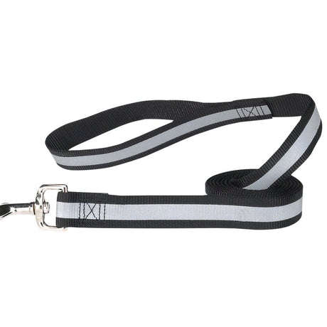 Guardian Gear ZA985 44 17 Reflective Dog Lead, 4 ft L, 5/8 in W, Nylon Line, Black, Fastening Method: Swivel Clip