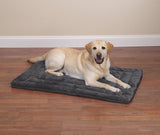Slumber Pet ZW941 35 22 Plush Dog Mat, 35 in L, 22 in W, Plush Fur/Polyfiber Cover, Gray