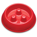 ProSelect ZX7082 14 Slow Feeder Bowl, S, 12 oz Volume, Plastic, Red