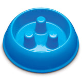 ProSelect ZX7082 15 Slow Feeder Bowl, M, 40 oz Volume, Plastic, Blue