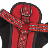 Guardian Gear ZA0031 10 83 Reflective Harness, 12 to 20 in, Fastening Method: O-Ring Strap, Nylon Harness, True Red