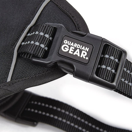 Guardian Gear ZA0031 12 30 Reflective Harness, 16 to 25 in, Fastening Method: O-Ring Strap, Nylon Harness, Jet Black