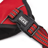 Guardian Gear ZA0031 12 83 Reflective Harness, 16 to 25 in, Fastening Method: O-Ring Strap, Nylon Harness, True Red
