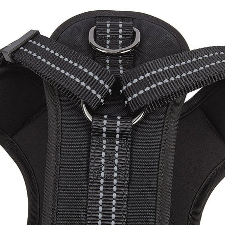 Guardian Gear ZA0031 20 30 Reflective Harness, 24 to 35 in, Fastening Method: O-Ring Strap, Nylon Harness, Jet Black