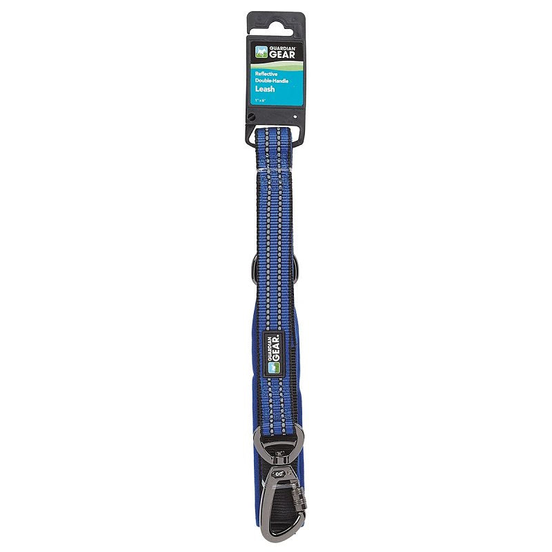 Guardian Gear ZA5172 06 19 Reflective Dog Leash, 6 ft L, Nylon Line, Blue, Fastening Method: Snap