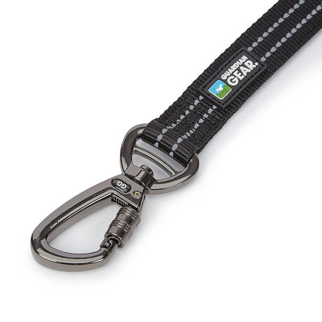 Guardian Gear ZA5172 06 30 Reflective Dog Leash, 6 ft L, Nylon Line, Black, Fastening Method: Snap