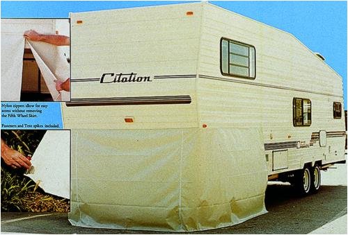 ADCO 5th Wheel Storage Skirt 64" High, Polar White