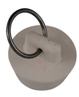 Plumb Pak Duo Fit Series PP820-5 Drain Stopper, 1 in Dia Dimensions, Rubber, White, For: 7/8 to 1 in Sink, Pack of 6
