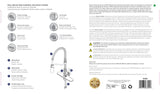 Boston Harbor FP4A0096CP Spring Pull-Down Kitchen Faucet, 1.8 gpm, 1-Faucet Handle, 1, 3-Faucet Hole, Chrome