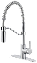 Boston Harbor FP4A0096CP Spring Pull-Down Kitchen Faucet, 1.8 gpm, 1-Faucet Handle, 1, 3-Faucet Hole, Chrome