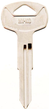 Hy-Ko 11010DA23 Automotive Key Blank, Brass, Nickel, For: Nissan Vehicle Locks, DA23 Key Number, Pack of 10