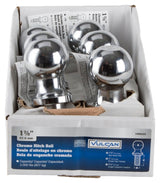 Vulcan HBB09 Hitch Ball, 1-7/8 in Dia Ball, 1 in Dia Shank, 2,000 lb Gross Towing, Pack of 6