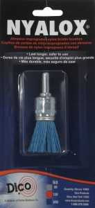 Dico 541-787-3/4 End Brush, 3/4 in Dia, Nylon Bristle, 1/4 in Arbor/Shank