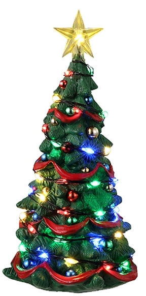 Lemax 34101 Joyful Christmas Tree, B/O, 4.5 V, Pack of 6