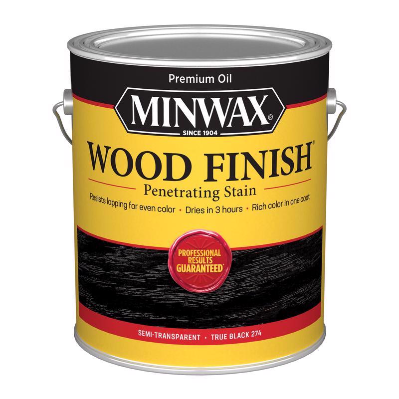 Minwax 711510000 Wood Stain, True Black, Liquid, 1 gal, Pack of 2