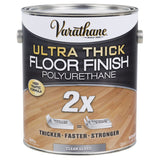 Varathane Transparent Gloss Clear Water-Based Acrylic Urethane Floor Finish 1 gal, Pack of 2