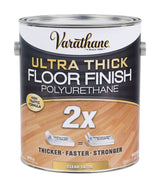 Varathane Transparent Satin Clear Water-Based Acrylic Urethane Floor Finish 1 gal, Pack of 2