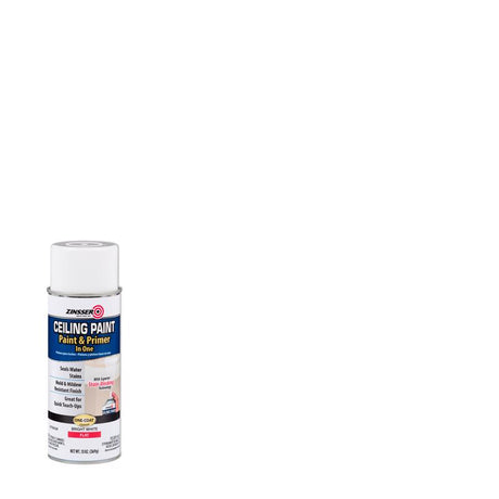 Zinsser Flat Bright White Water-Based Ceiling Paint and Primer in One Interior 13 oz, Pack of 6