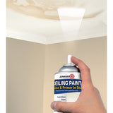Zinsser Flat Bright White Water-Based Ceiling Paint and Primer in One Interior 13 oz, Pack of 6