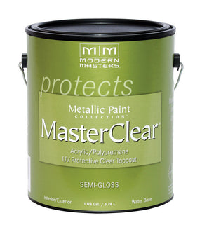 Modern Masters Semi-Gloss Clear Water-Based Protective Coating Exterior and Interior 1 gal, Pack of 2