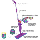 Rejuvenate Click n Clean 16 in. W Flat Mop Kit