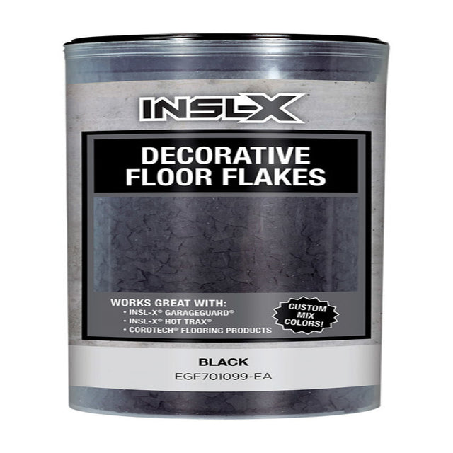 Insl-X Indoor and Outdoor Black Decorative Floor Flakes 12 oz
